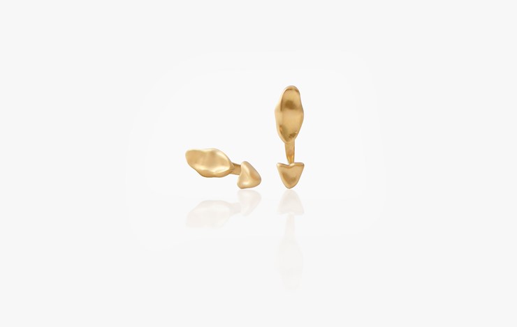 BABY MALAK FLOURISH PURE MINI MARQUISE EARRINGS 